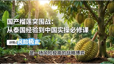 第一节：榴莲突围战：选址决策指南，告别赌运气，用硬指标圈定&ldquo;优生，课程：《国产榴莲突围战：从泰国经验到中国实操的8堂必修课（高阶实战版）》