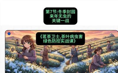 第07节：冬季封园&mdash;&mdash;来年无虫的关键一战，课程：《茗茶卫士&mdash;&mdash;茶叶病虫害绿色防控实战课》#识农AI